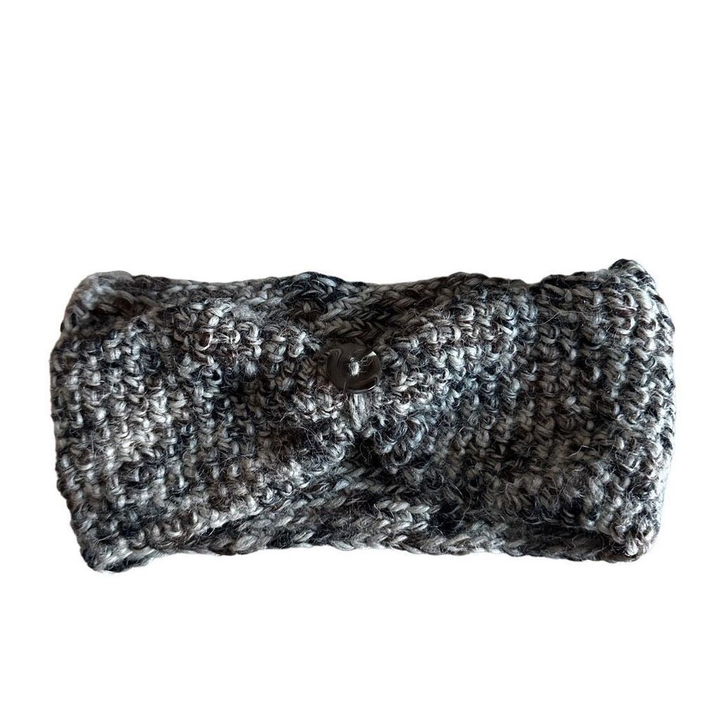 Wool brown and cream head band